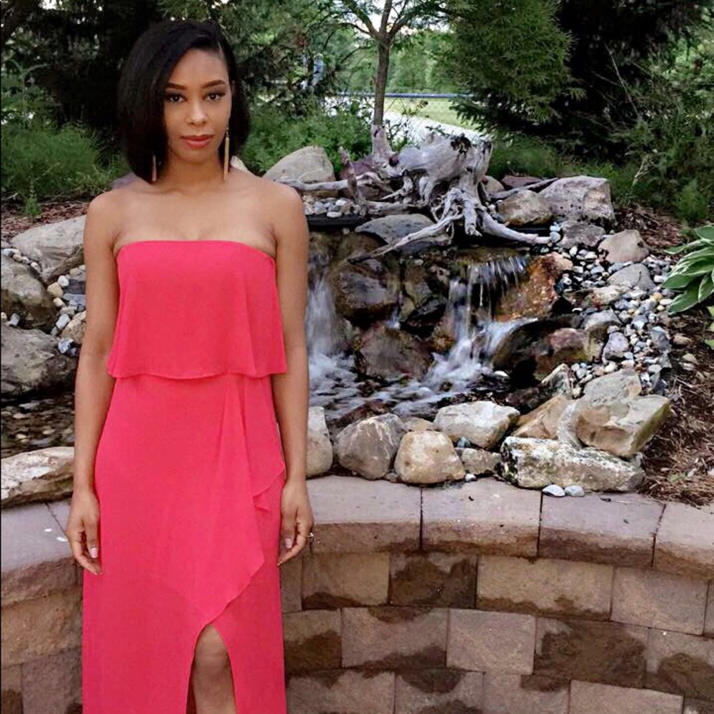 BCBG MAXAZRIA FELICITY STRAPLESS GOWN